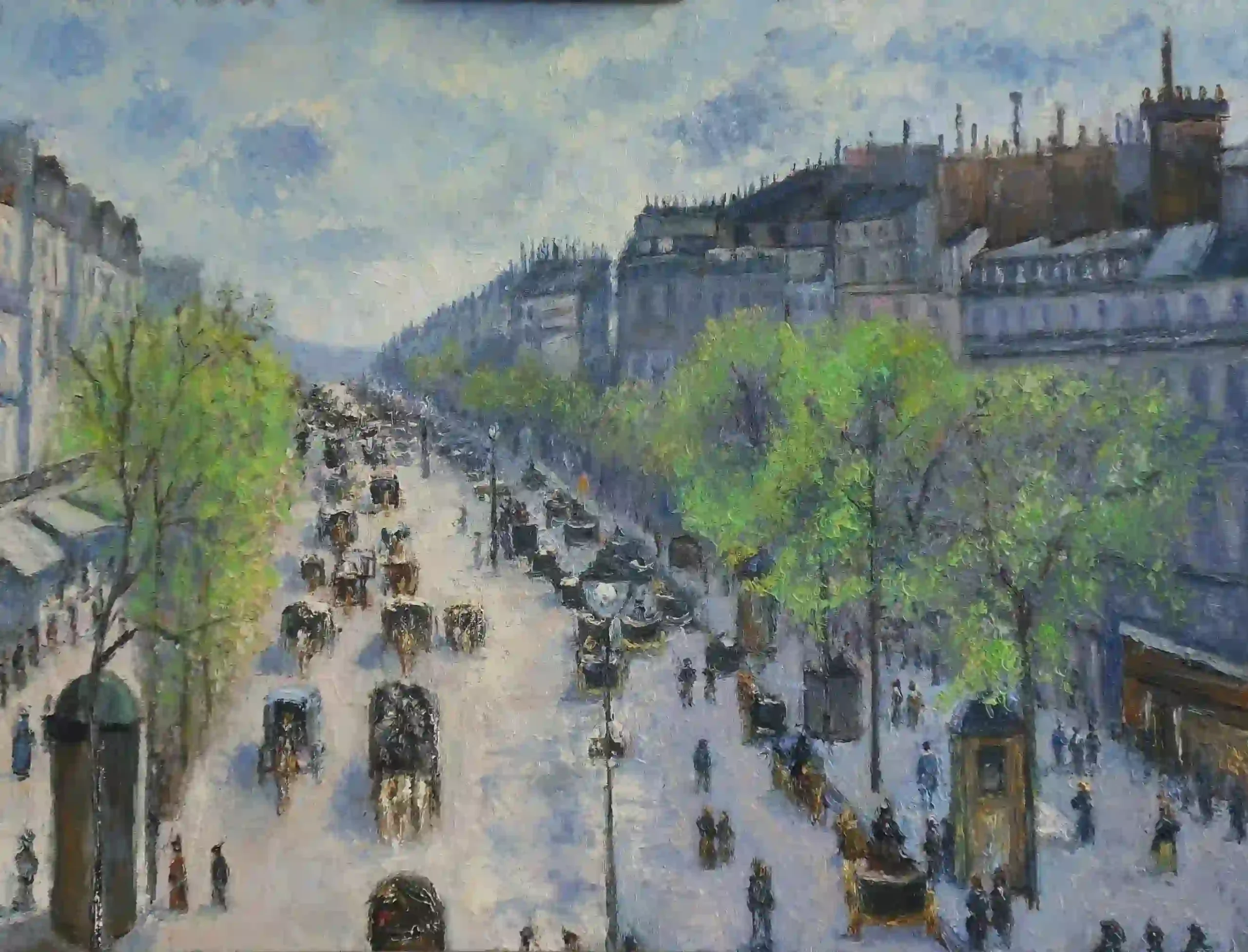 Copie de Camille Pissarro Bd de Montmartre au printemps