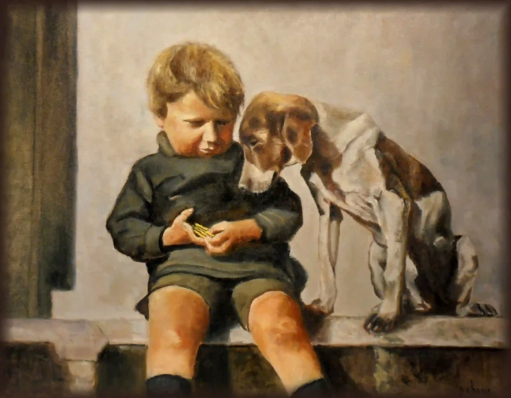 Trésor en chocolat La relation entre un enfant et un bon chien est l'une des connexions les plus pures, enrichissantes et belles qui soit.